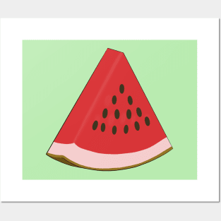 Delicious slice of watermelon Posters and Art